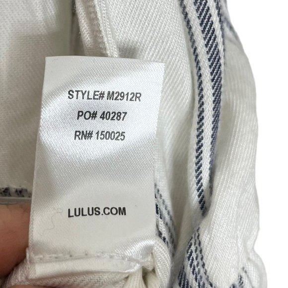 Lulus Climb Aboard Grey and White Striped Romper Women’s Size Small - Picture 9 of 13